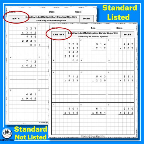 multiplication 3 digits by 3 digits|Long Multiplication Worksheet .